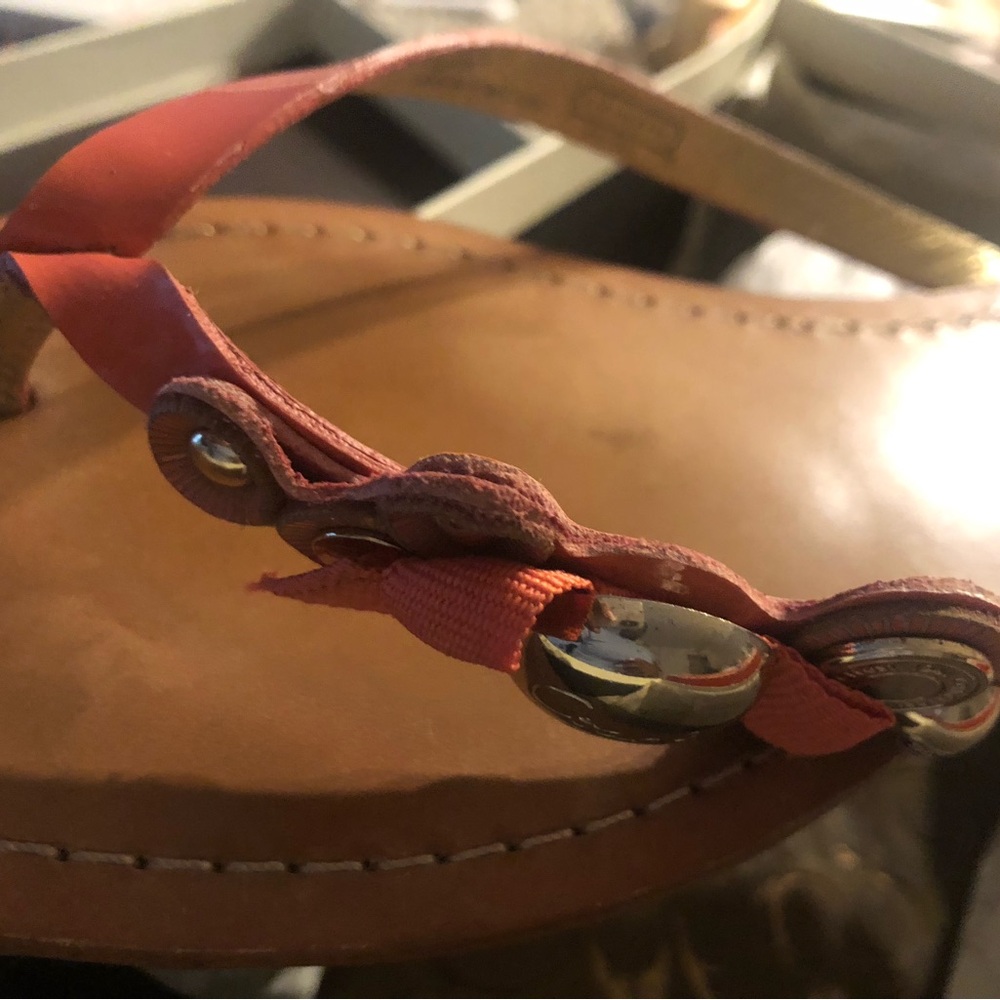 Coach Petal Patent Flip Flop Sandal in Pink
